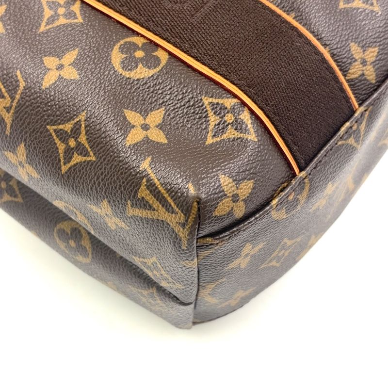 Louis Vuitton Cabas Bobur Monogram Leather ×pvc Brown Tote Bag Gold M53013