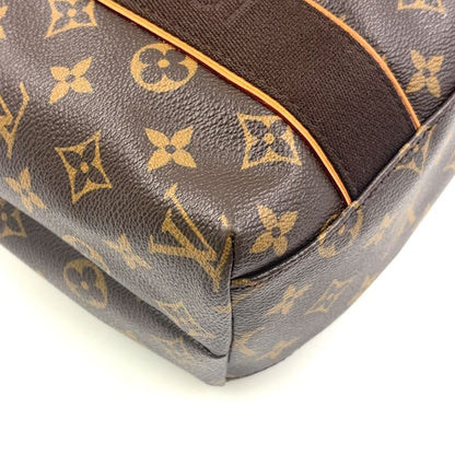 Louis Vuitton Cabas Bobur Monogram Leather ×pvc Brown Tote Bag Gold M53013