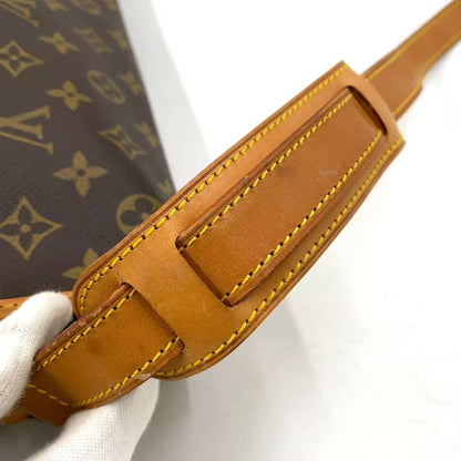 Louis Vuitton Gibeciere GM Monogram Leather ×pvc Brown Shoulder Bag Gold M42249