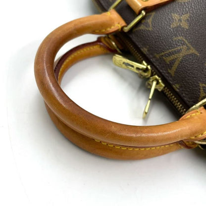 Louis Vuitton Alma PM Monogram Leather × PVC Brown Handbag Gold M51130