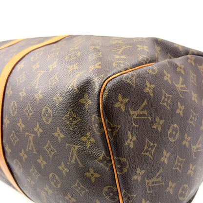 Louis Vuitton Keepall 55 Monogram Leather X PVC Brown Boston Bag Gold M41424