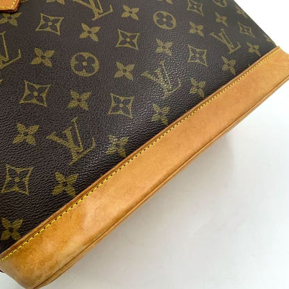 Louis Vuitton Alma PM Monogram Leather × PVC Brown Handbag Gold M51130