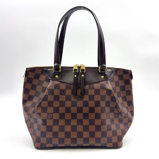 Louis Vuitton Westminster PM Damier Ebene Damier Ebene Leather ×pvc Brown Tote