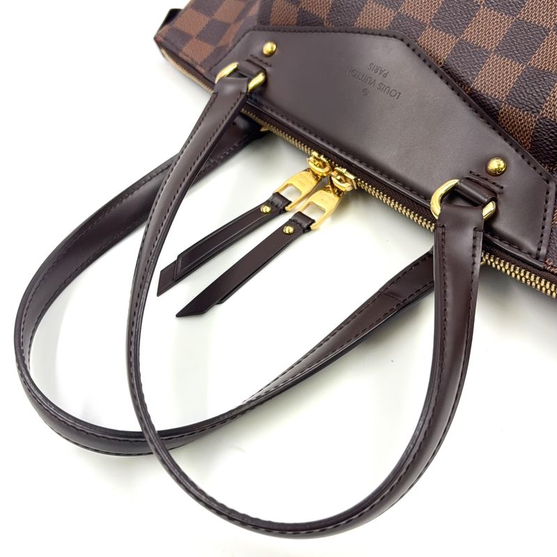 Louis Vuitton Westminster PM Damier Ebene Damier Ebene Leather ×pvc Brown Tote