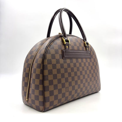 Louis Vuitton Nolita Damier Ebene Damier Ebene Leather ×pvc Brown Handbag Gold
