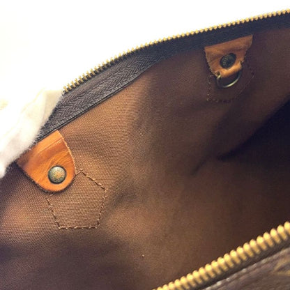 Louis Vuitton Speedy 35 Monogram Leather X PVC Brown Handbag Gold M41524