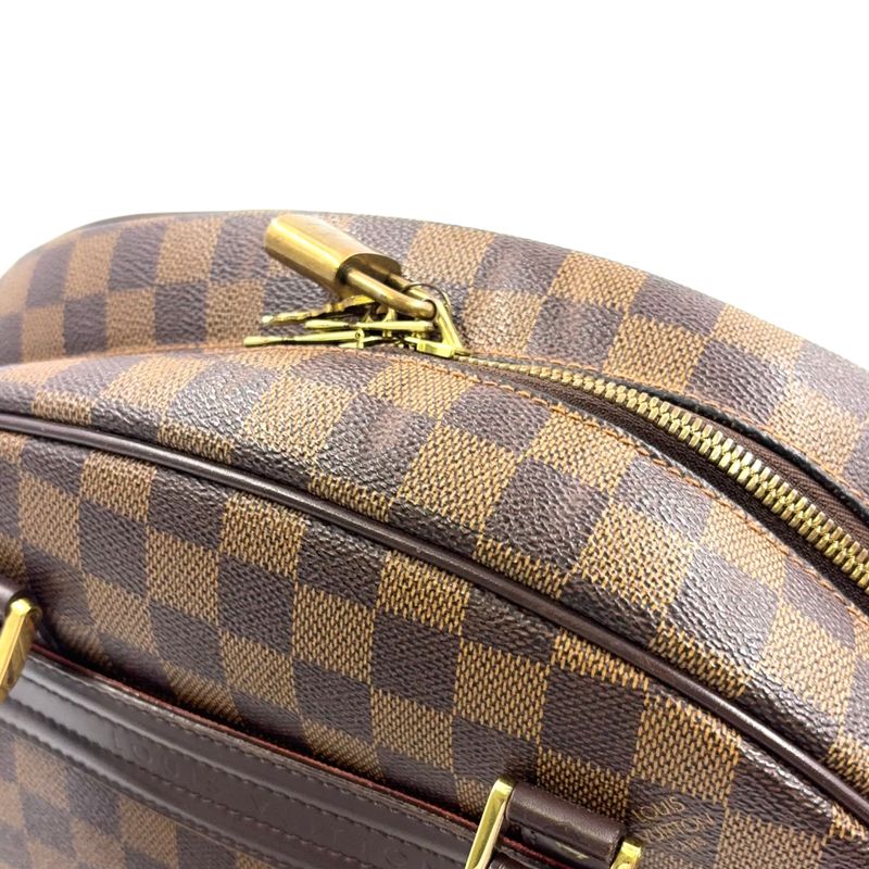 Louis Vuitton Nolita Damier Ebene Damier Ebene Leather ×pvc Brown Handbag Gold