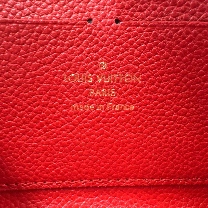 Louis Vuitton Zippy Wallet Monogram Empreinte Monogram Empreinte Leather Red