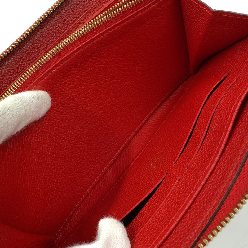Louis Vuitton Zippy Wallet Monogram Empreinte Monogram Empreinte Leather Red