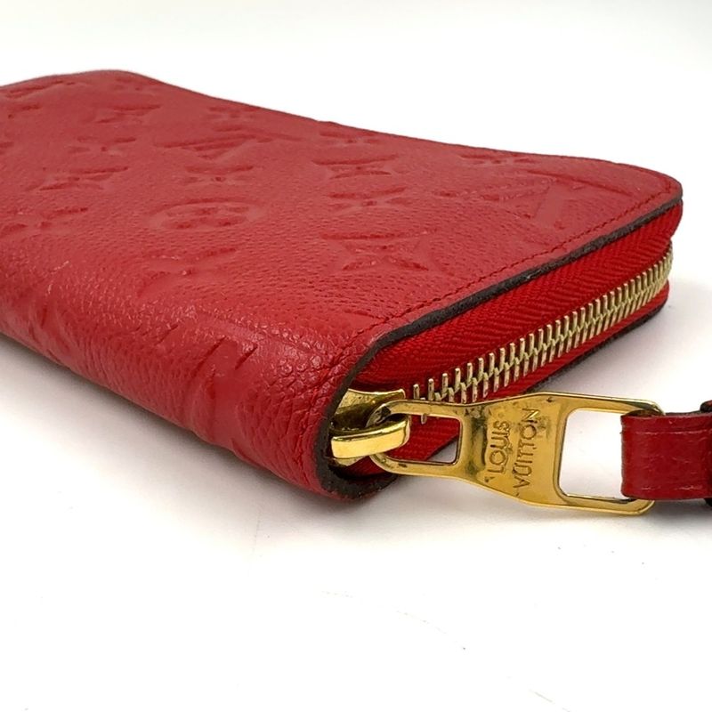 Louis Vuitton Zippy Wallet Monogram Empreinte Monogram Empreinte Leather Red