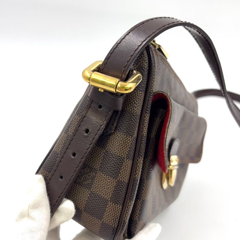 Louis Vuitton Ravello GM Damier Ebene Damier Ebene Leather ×pvc Brown Shoulder
