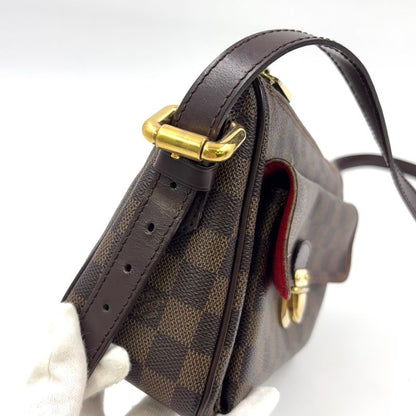 Louis Vuitton Ravello GM Damier Ebene Damier Ebene Leather ×pvc Brown Shoulder