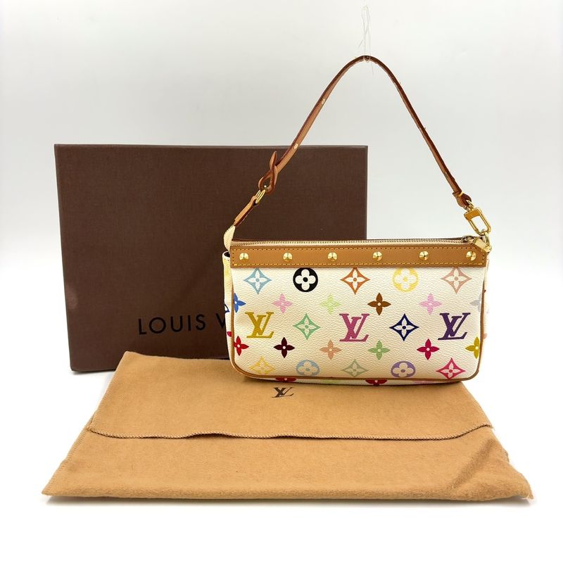 Louis Vuitton Pochette Accessory Monogram Multicolor Monogram Multicolor Blonde
