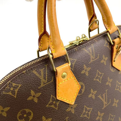 Louis Vuitton Alma PM Monogram Leather × PVC Brown Handbag Gold M51130