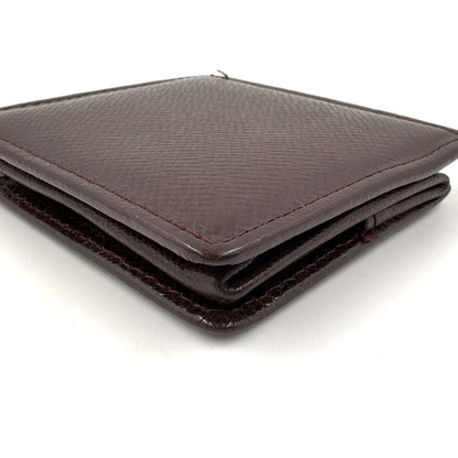 Louis Vuitton Portomone Boite Coin Purse Blurred Serial Leather X Box Calf Dark