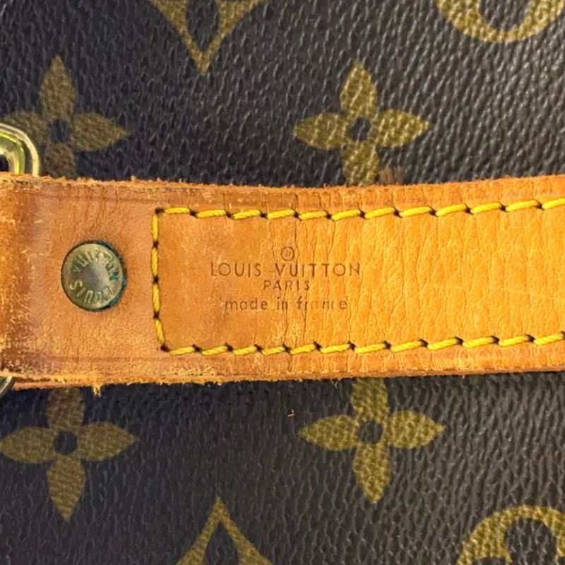 Louis Vuitton Keepall Bandoliere 60 Monogram Leather × PVC Brown Boston Bag