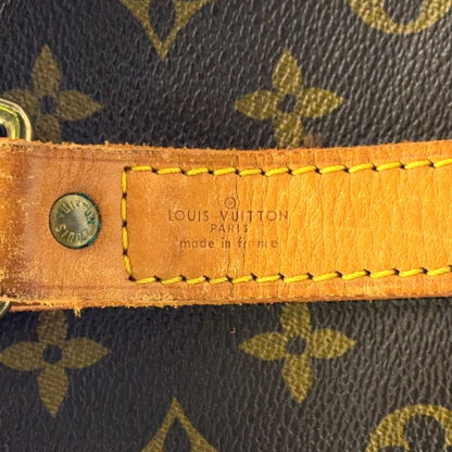 Louis Vuitton Keepall Bandoliere 60 Monogram Leather × PVC Brown Boston Bag