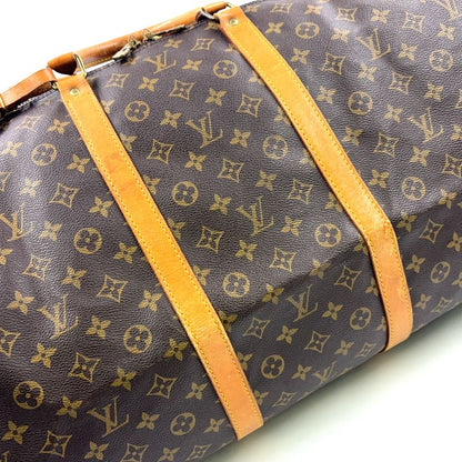 Louis Vuitton Keepall Bandoliere 60 Monogram Leather × PVC Brown Boston Bag