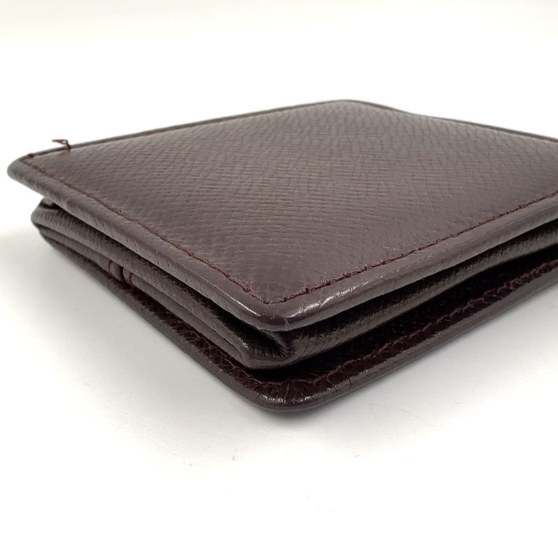 Louis Vuitton Portomone Boite Coin Purse Blurred Serial Leather X Box Calf Dark