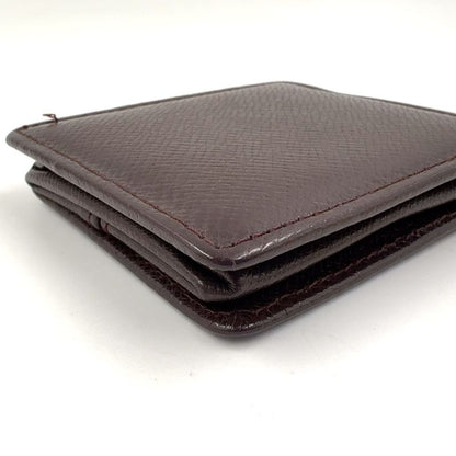 Louis Vuitton Portomone Boite Coin Purse Blurred Serial Leather X Box Calf Dark