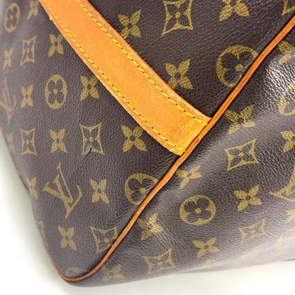 Louis Vuitton Keepall Bandoliere 60 Monogram Leather × PVC Brown Boston Bag