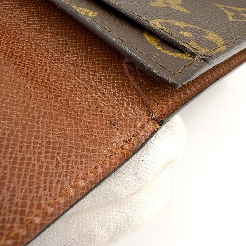 Louis Vuitton 3 Cult Cles Di Monogram Portefeuille Monogram Leather × PVC Brown