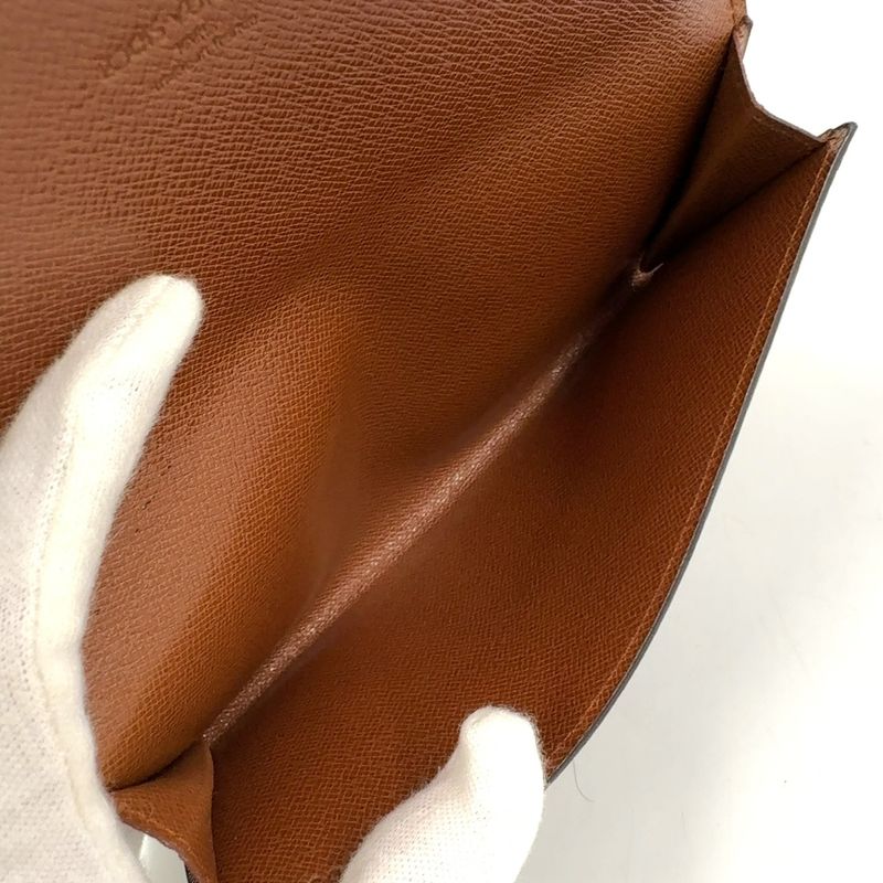 Louis Vuitton 3 Cult Cles Di Monogram Portefeuille Monogram Leather × PVC Brown