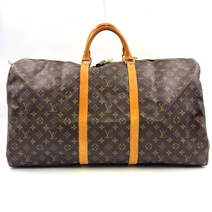 Louis Vuitton Keepall 60 Monogram Leather ×pvc Brown Boston Bag Gold M41422