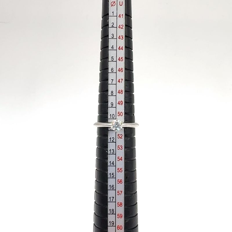 Tiffany & Co Diamond 0.32ct Solitaire Ring Pt950 Clear X Platinum