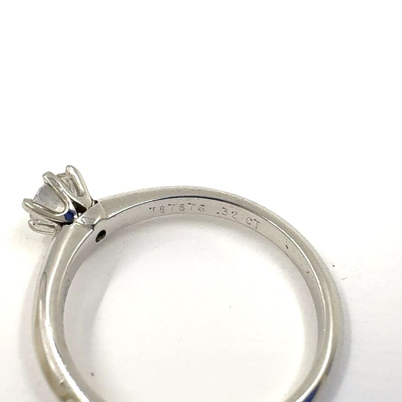 Tiffany & Co Diamond 0.32ct Solitaire Ring Pt950 Clear X Platinum