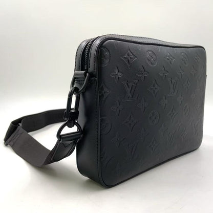 Louis Vuitton Duo Messenger Monogram Shadow Monogram Shadow Noir Black Rfid