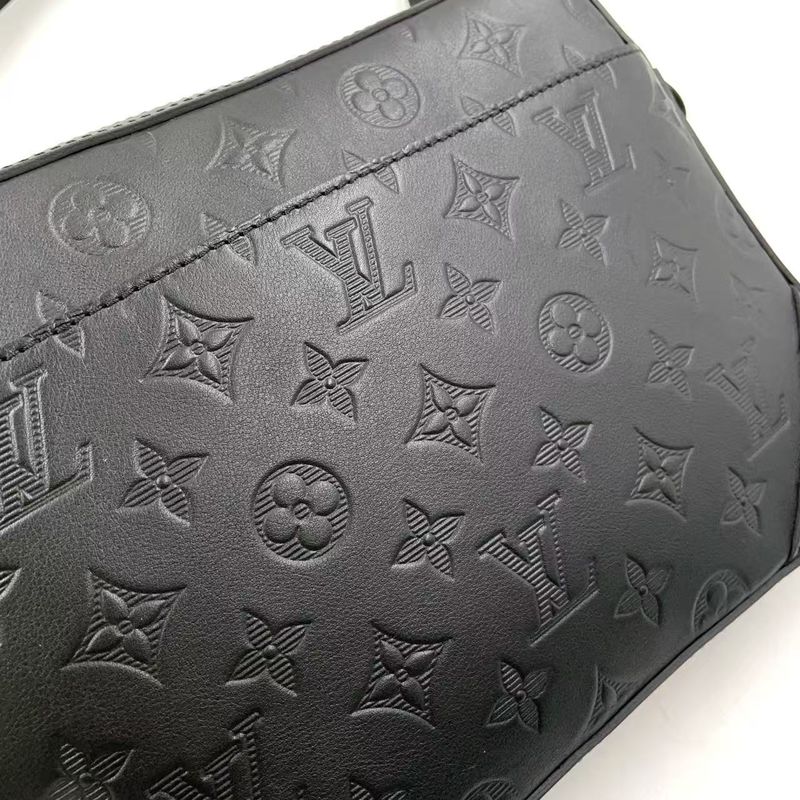 Louis Vuitton Duo Messenger Monogram Shadow Monogram Shadow Noir Black Rfid
