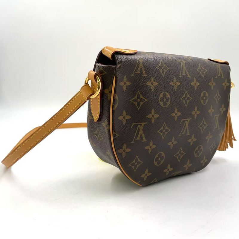 Louis Vuitton Sunclue Monogram Leather ×pvc Brown Shoulder Bag Gold M41481