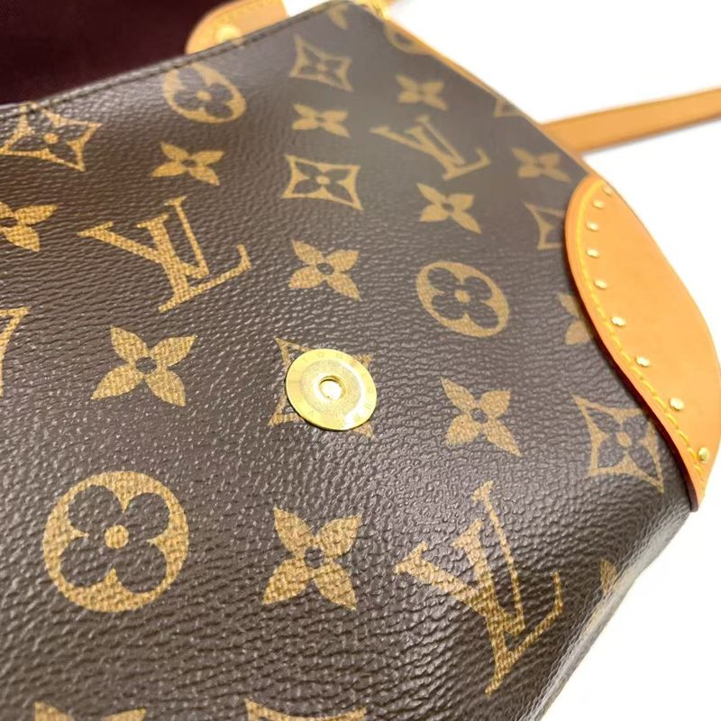 Louis Vuitton Sunclue Monogram Leather ×pvc Brown Shoulder Bag Gold M41481