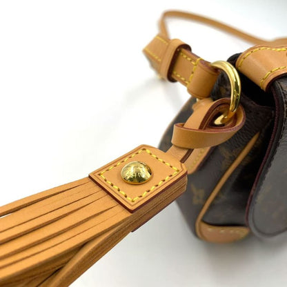 Louis Vuitton Sunclue Monogram Leather ×pvc Brown Shoulder Bag Gold M41481