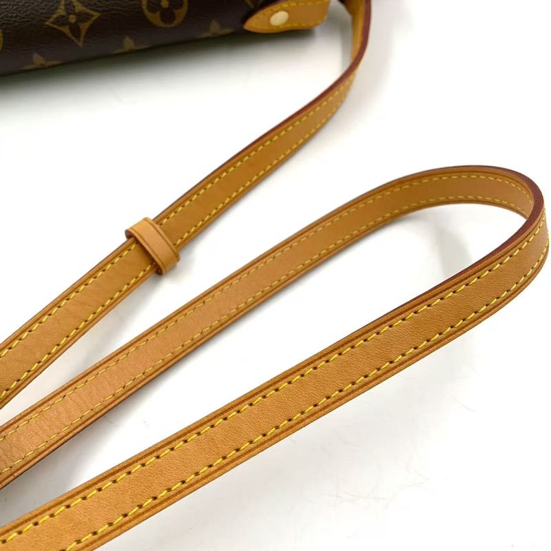 Louis Vuitton Sunclue Monogram Leather ×pvc Brown Shoulder Bag Gold M41481