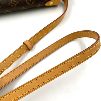 Louis Vuitton Sunclue Monogram Leather ×pvc Brown Shoulder Bag Gold M41481