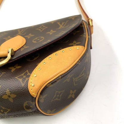 Louis Vuitton Sunclue Monogram Leather ×pvc Brown Shoulder Bag Gold M41481