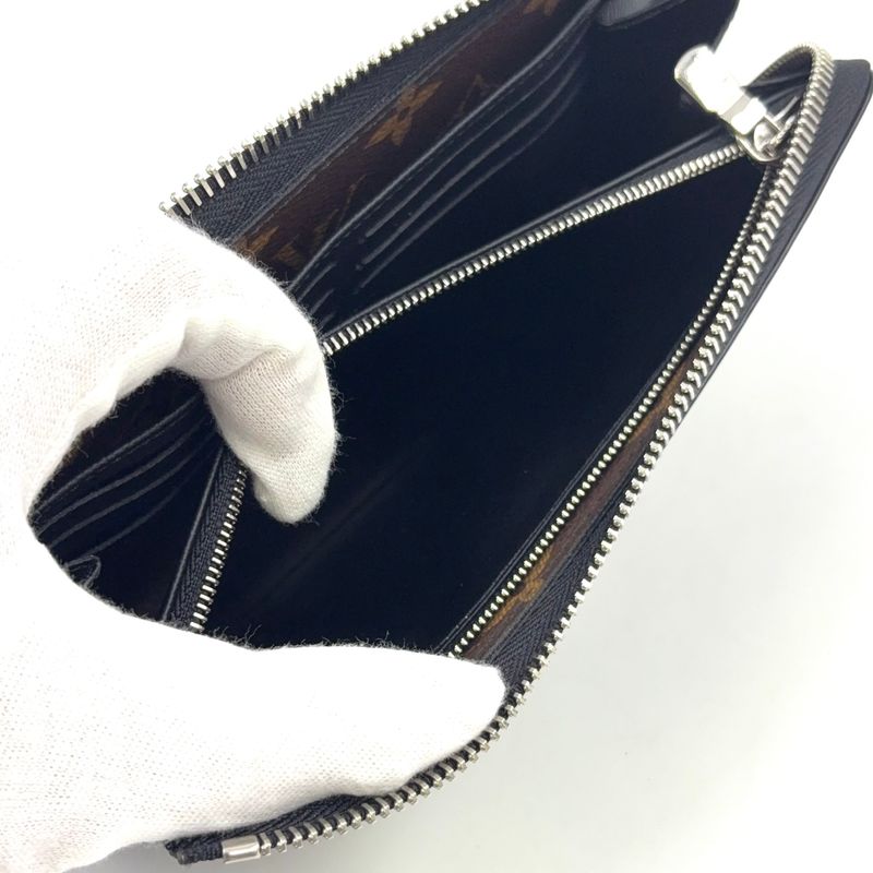 Louis Vuitton Zippy Dragonne Monogram Macassar Monogram Macassar Rfid Compatible