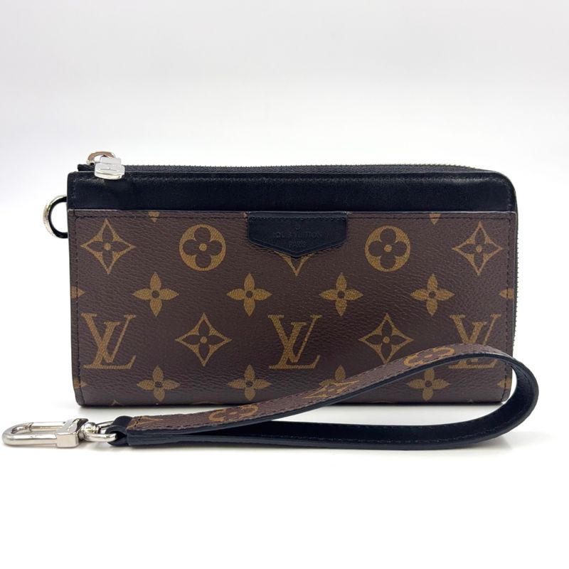 Louis Vuitton Zippy Dragonne Monogram Macassar Monogram Macassar Rfid Compatible