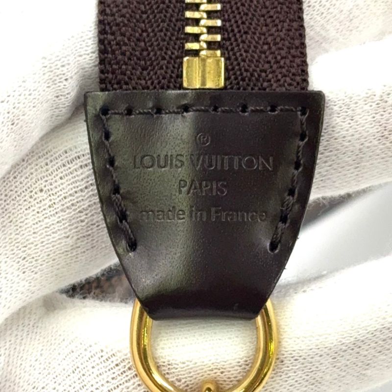 Louis Vuitton Eva Damier Ebene Damier Ebene Leather ×pvc Brown Chain Shoulder