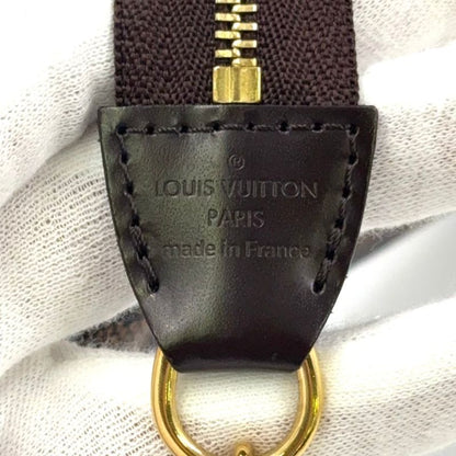 Louis Vuitton Eva Damier Ebene Damier Ebene Leather ×pvc Brown Chain Shoulder