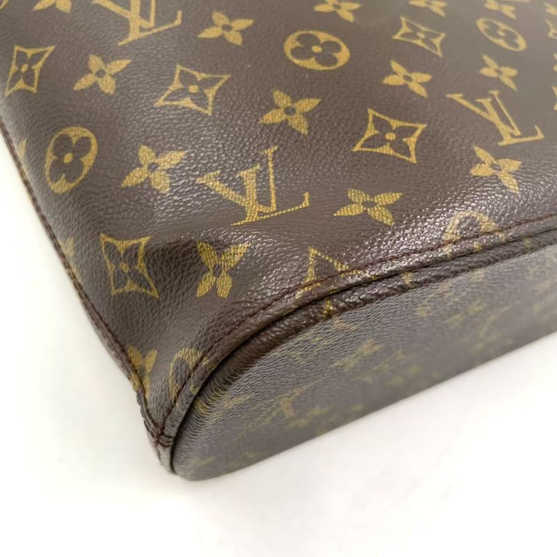 Louis Vuitton Vavin GM Monogram Shoulder Bag Leather ×pvc Brown Tote Bag Gold