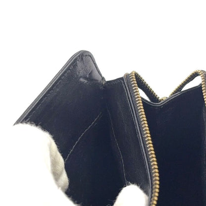 Chanel Matelasse Fringe Serial Number 1 Leather Black Chain Shoulder Bag Gold