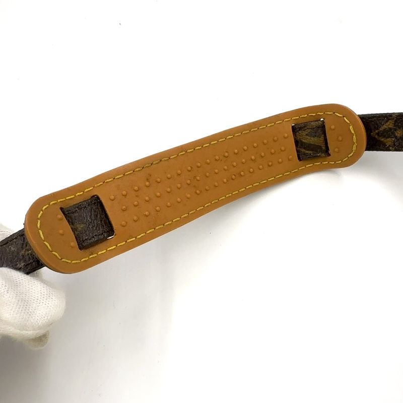 Louis Vuitton Danube Monogram Leather ×pvc Brown Shoulder Bag Gold M45266