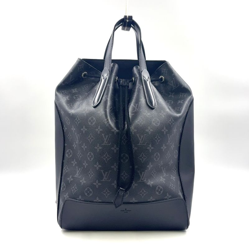 Louis Vuitton Explorer Monogram Eclipse Monogram Eclipse Leather ×pvc Black