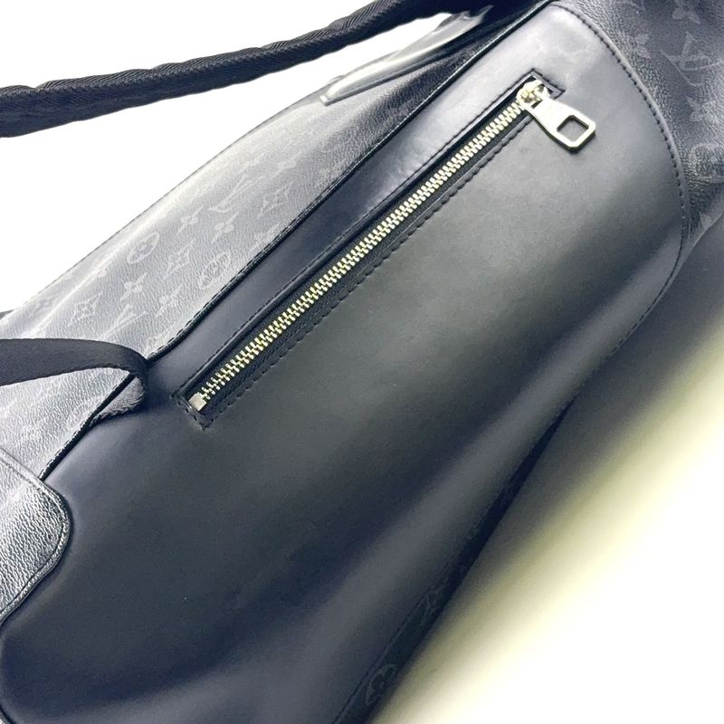 Louis Vuitton Explorer Monogram Eclipse Monogram Eclipse Leather ×pvc Black