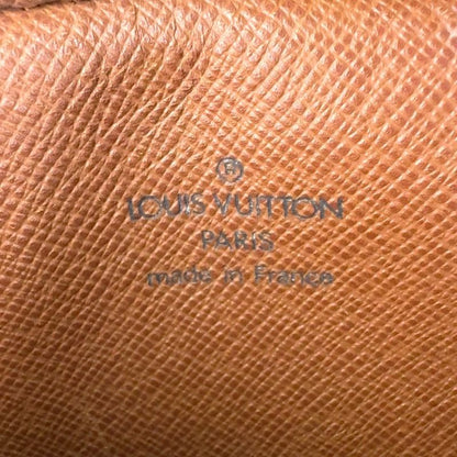 Louis Vuitton Danube Monogram Leather ×pvc Brown Shoulder Bag Gold M45266