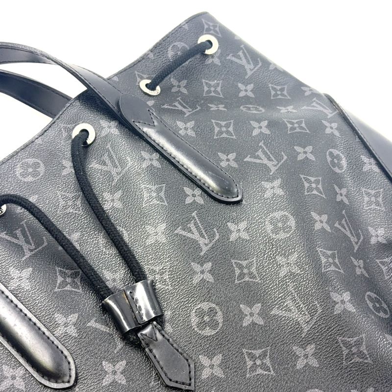 Louis Vuitton Explorer Monogram Eclipse Monogram Eclipse Leather ×pvc Black