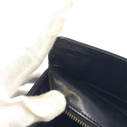 Chanel Matelasse Fringe Serial Number 1 Leather Black Chain Shoulder Bag Gold